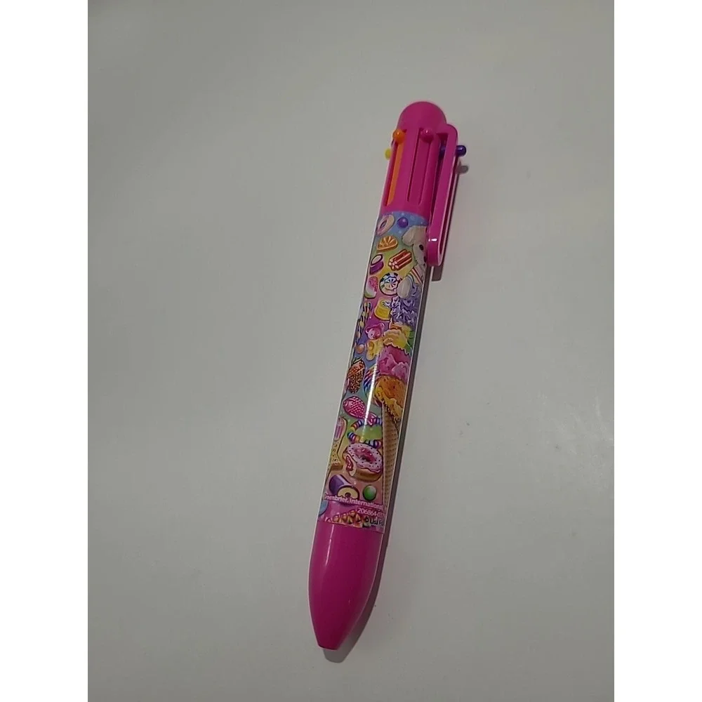 Lisa Frank 6 Color Writing Pen - Cat Puppy Ice Cream‎ - Read Description